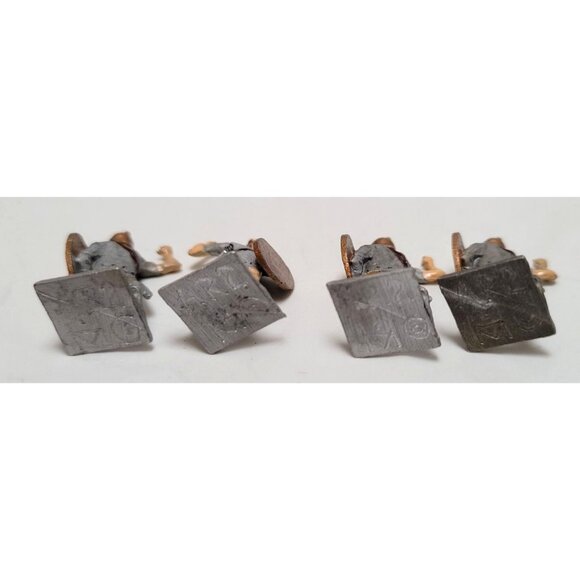 Vintage Lot of 18 Metal Late Byzantine Pecheneg Irregular Cavalry 1" Mini Figs - Picture 5 of 7